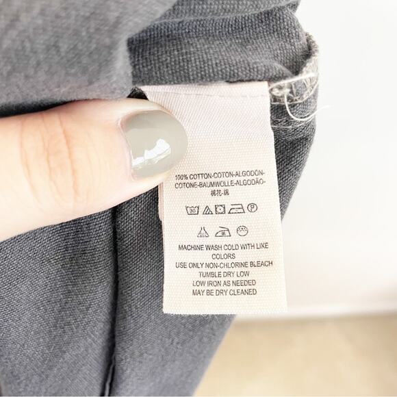 FREE PEOPLE Gray Overall Button Up Skirt Size 4 - Picture 5 of 7